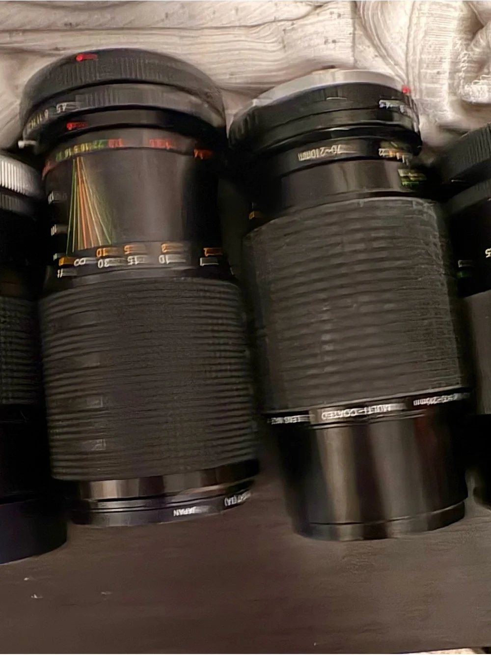 Vintage camera lenses